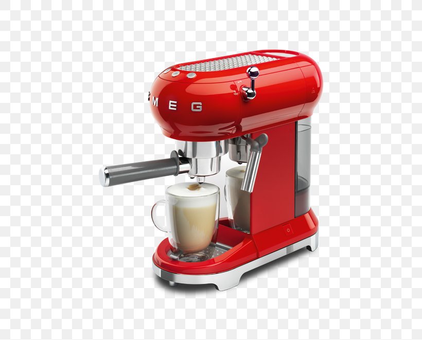 Espresso Coffeemaker Cafe Smeg ECF01, PNG, 550x661px, Espresso, Cafe, Coffee, Coffeemaker, Espresso Machine Download Free