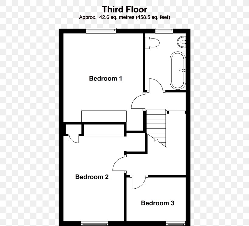 Floor Plan Terraced House Apartment, PNG, 520x744px, Floor Plan, Apartment, Area, Bedroom, Black And White Download Free