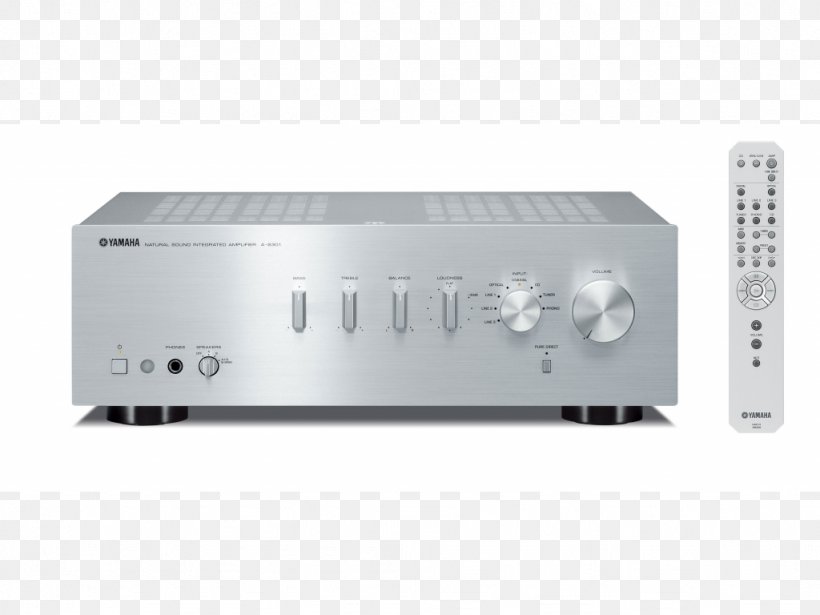 Integrated Amplifier Audio Power Amplifier Stereo Amplifier Yamaha A-S501 2x 85 WSilver Yamaha A-S801 Yamaha Corporation, PNG, 1024x768px, Integrated Amplifier, Amplifier, Audio, Audio Equipment, Audio Power Amplifier Download Free