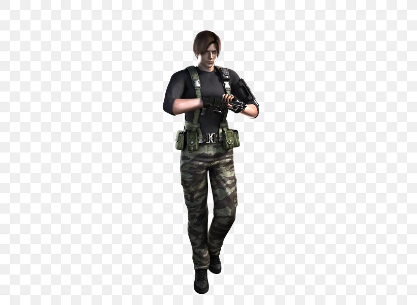 Resident Evil: The Darkside Chronicles Resident Evil 2 Resident Evil 6 Resident Evil 4 Leon S. Kennedy, PNG, 480x600px, Resident Evil 2, Army, Capcom, Costume, Jill Valentine Download Free