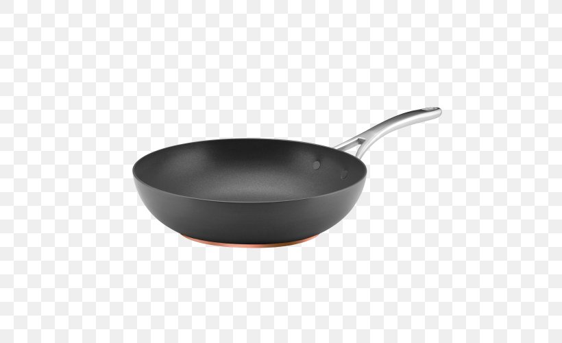 Wok Non-stick Surface Cookware Frying Pan Stainless Steel, PNG, 500x500px, Wok, Anodizing, Calphalon, Cast Iron, Circulon Download Free