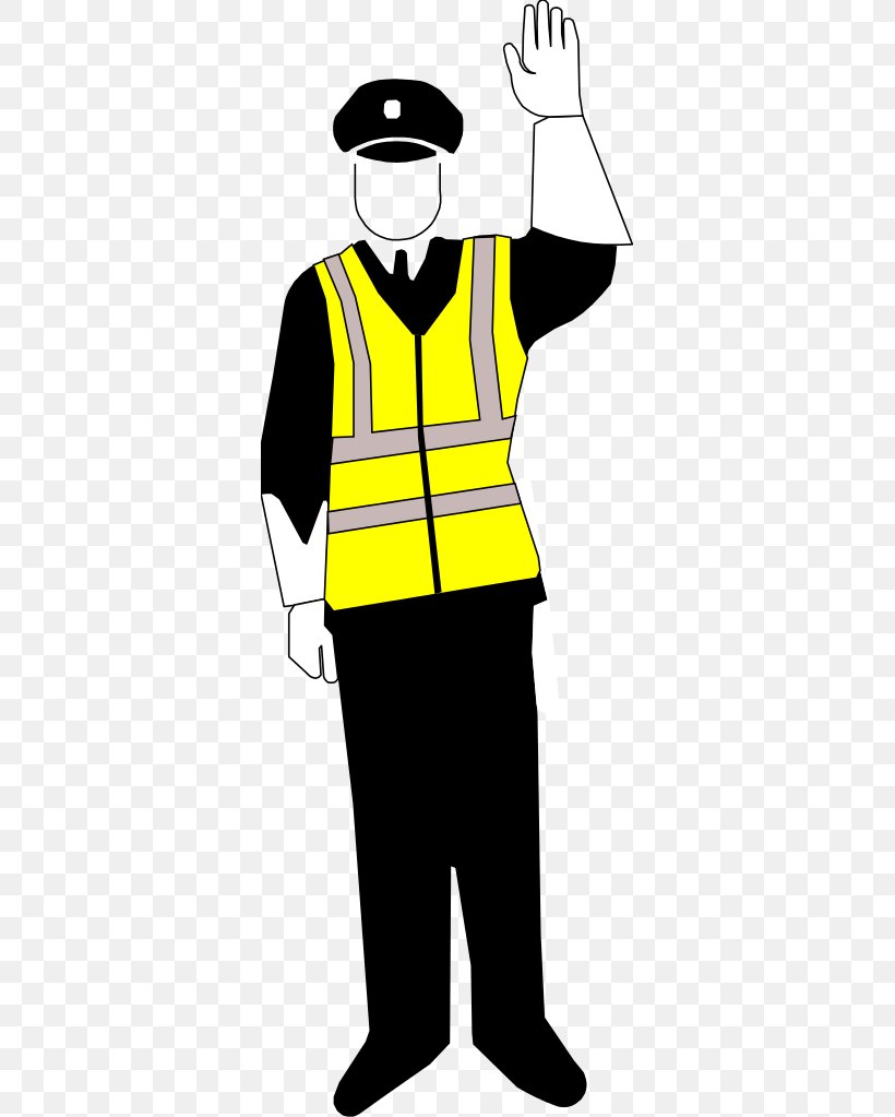 traffic policeman clipart black and white