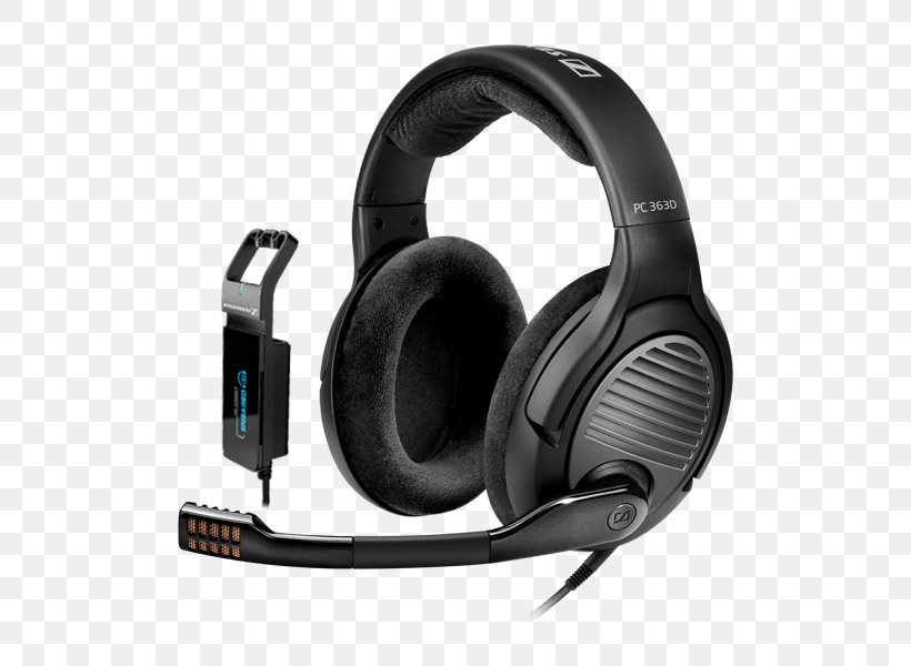 Microphone Sennheiser PC 363D Headphones Headset, PNG, 500x600px, 71 Surround Sound, Microphone, Audio, Audio Equipment, Electronic Device Download Free