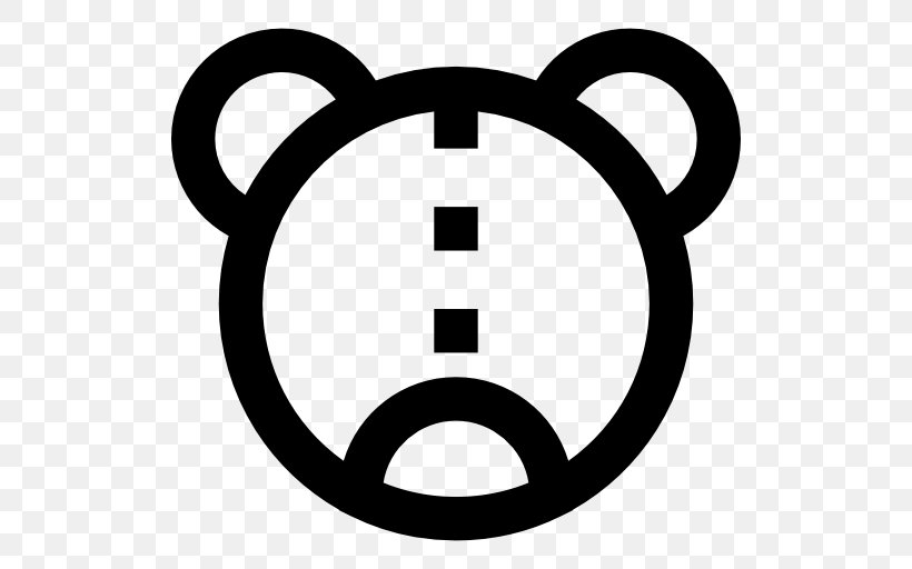 Teddyshow, PNG, 512x512px, Scalability, Area, Black And White, Smile, Symbol Download Free