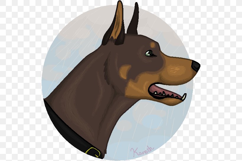 German Pinscher Dog Breed Snout, PNG, 540x544px, German Pinscher, Breed, Carnivoran, Cartoon, Dog Download Free