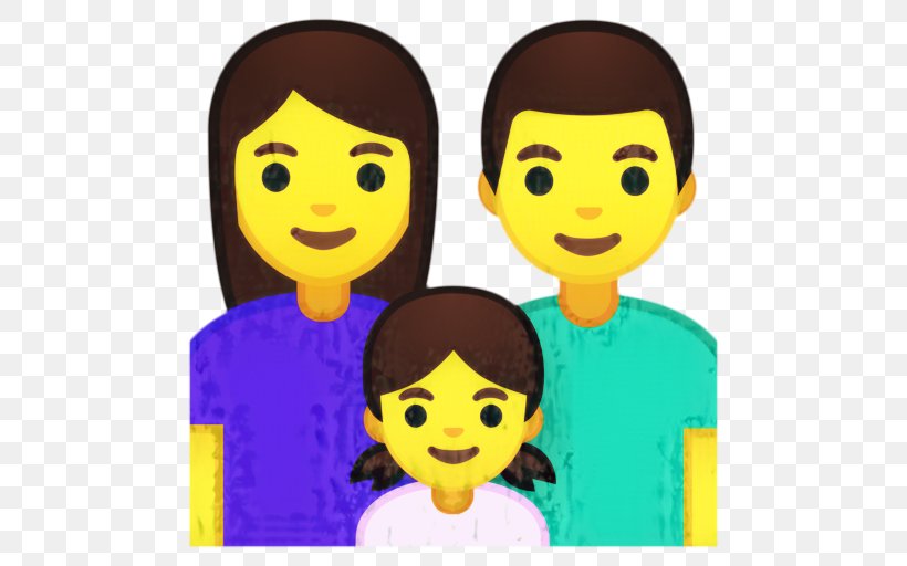 Happy Family Cartoon, PNG, 512x512px, Emoji, Apple Color Emoji, Cartoon, Cheek, Child Download Free