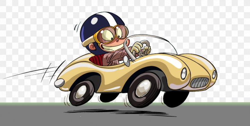 Sports Car Cartoon Illustration, PNG, 859x434px, Car, Automotive Design, Cartoon, Child, Comics Download Free