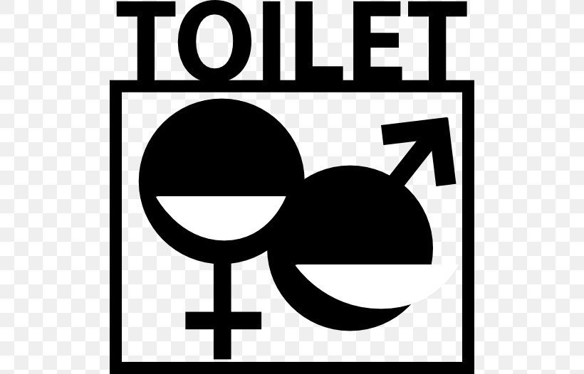 Public Toilet Bathroom Clip Art, PNG, 512x526px, Toilet, Area, Bathroom, Black, Black And White Download Free