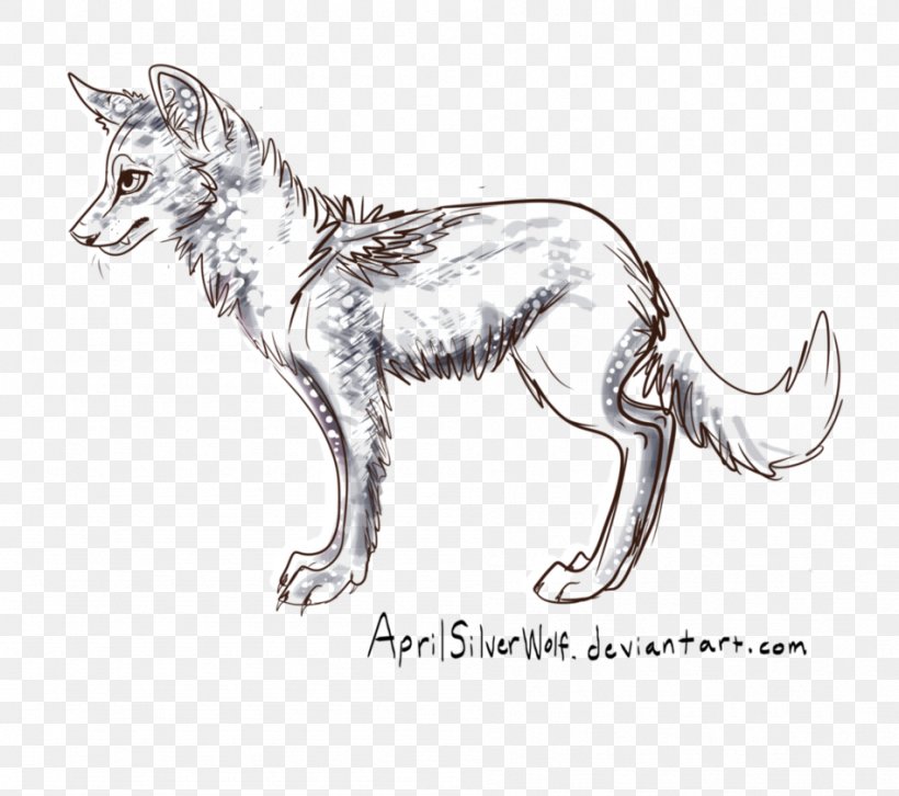 Red Fox Gray Wolf Cat Line Art Sketch, PNG, 949x841px, Red Fox, Artwork, Black And White, Carnivoran, Cat Download Free