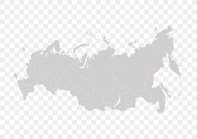 Russia Vector Graphics Stock Photography Map Clip Art, PNG, 3508x2480px, Russia, Black, Black And White, Map, Monochrome Download Free