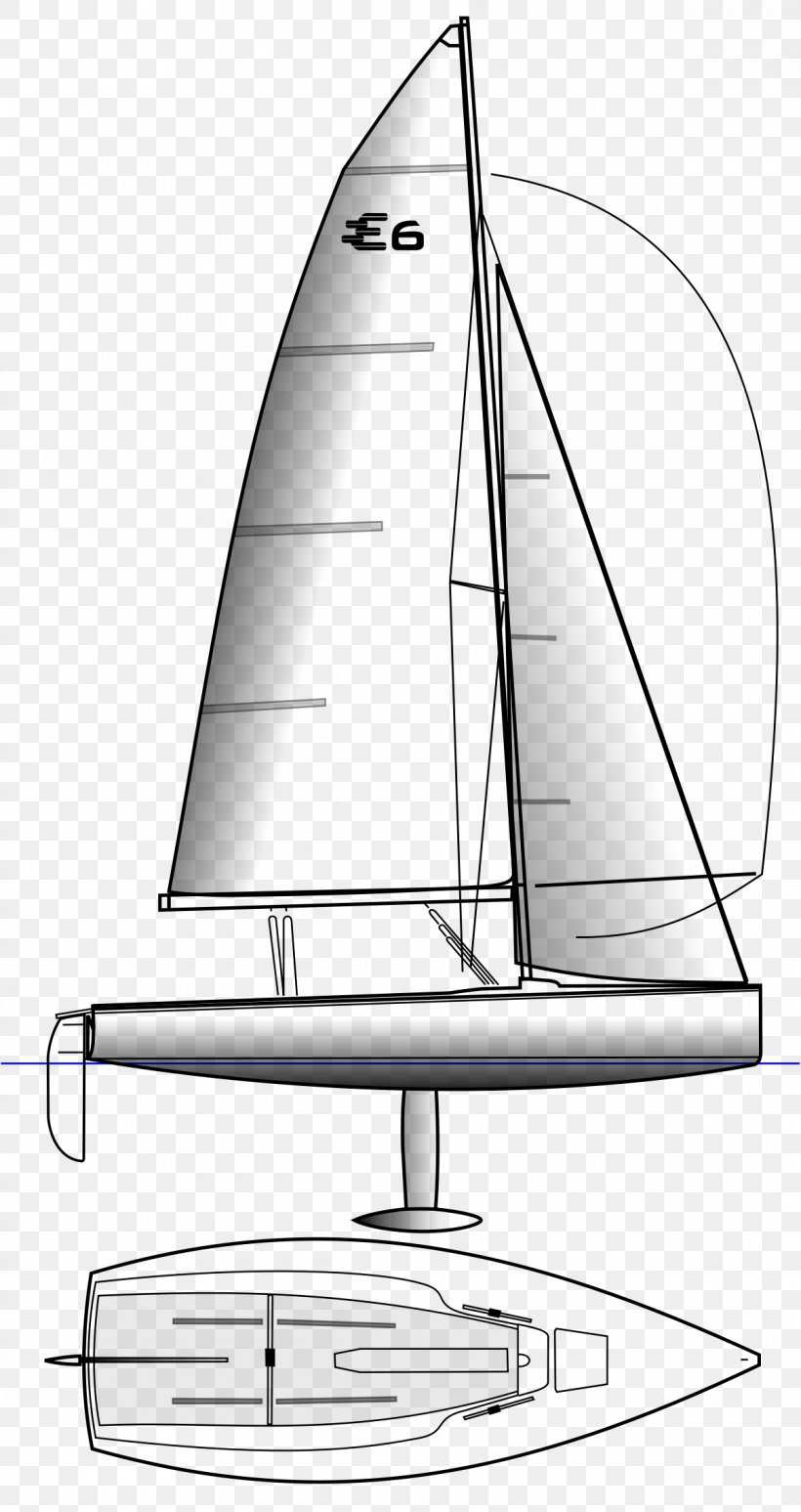 Sailing Ship Elliott 6m Boat, PNG, 1200x2264px, 6 Metre, Sail, Black And White, Boat, Cat Ketch Download Free