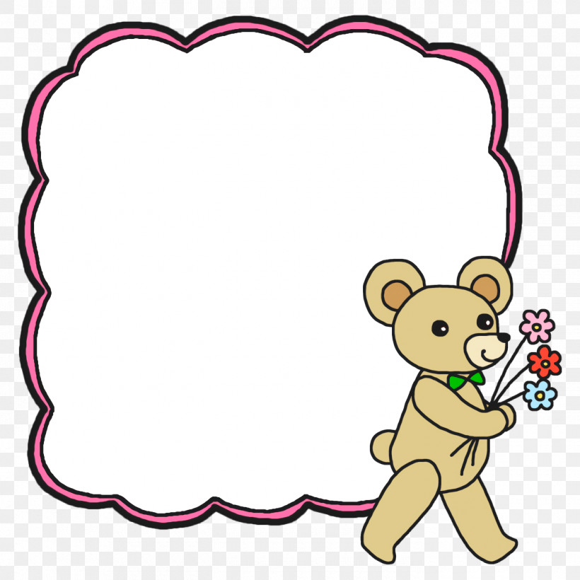 Teddy Bear, PNG, 1400x1400px, Animal Frame, Area, Bears, Biology, Cartoon Frame Download Free