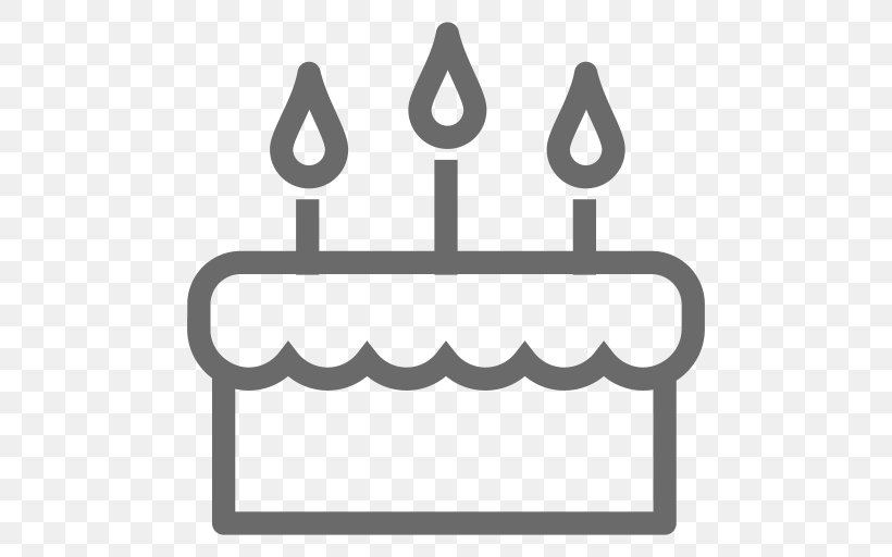 Birthday Cake Cupcake Gelatin Dessert Chocolate Cake, PNG, 512x512px, Birthday Cake, Area, Bakery, Black And White, Brand Download Free