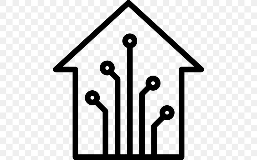 Home Automation Kits House, PNG, 512x512px, Home Automation Kits, Area, Automation, Black And White, Building Download Free