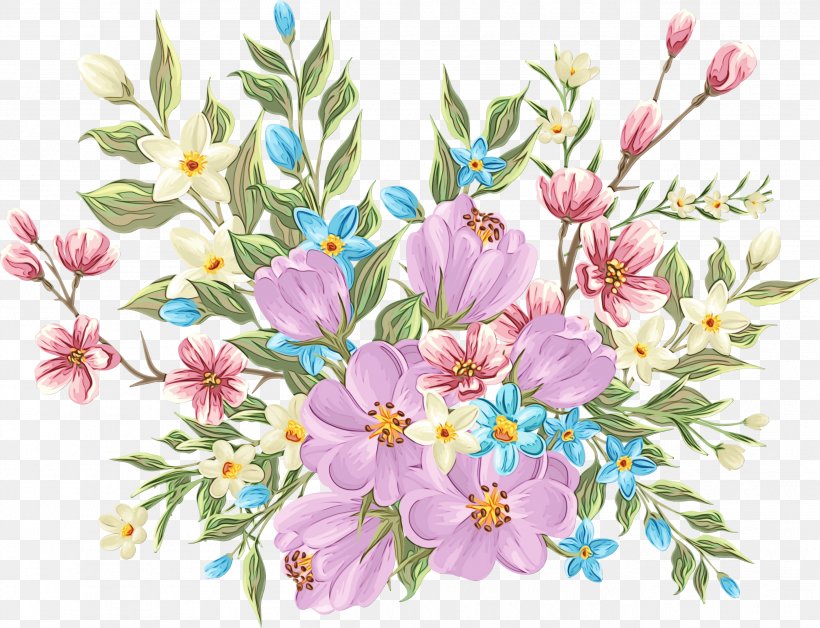 Bouquet Of Flowers Drawing, PNG, 2614x2005px, Watercolor, Art, Botany, Bouquet, Branch Download Free