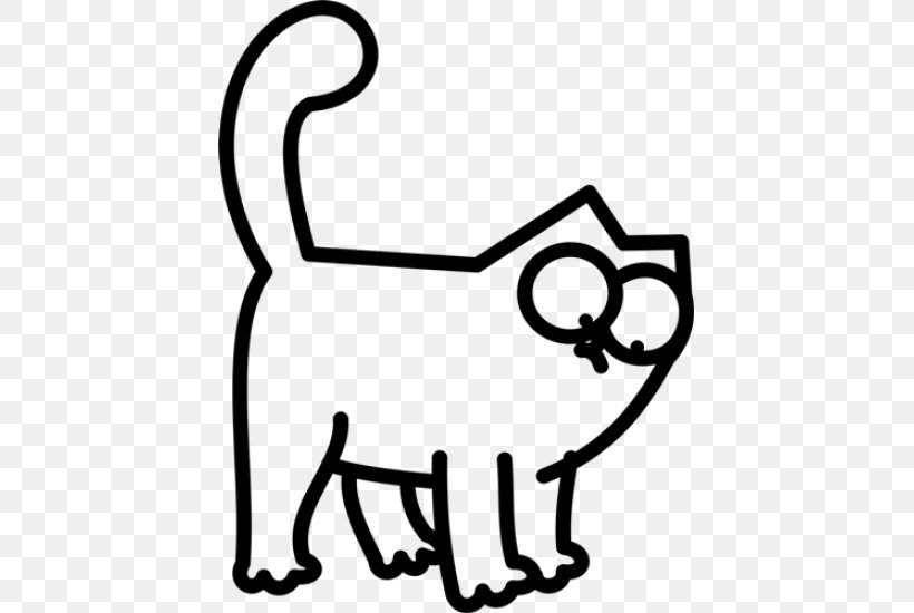 Cat Dog Canidae Clip Art, PNG, 550x550px, Cat, Area, Black, Black And White, Canidae Download Free