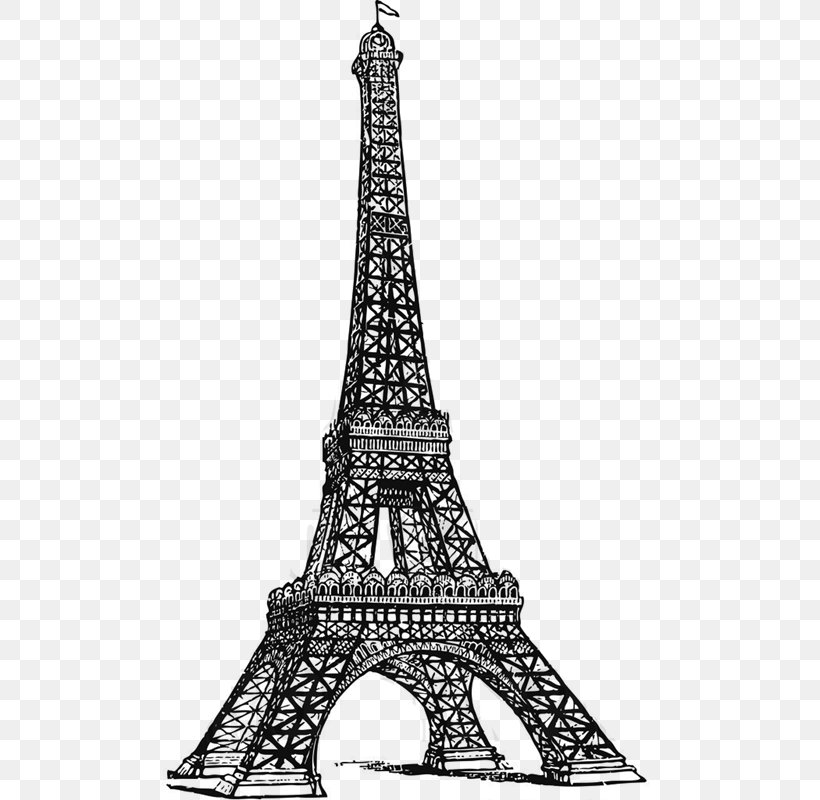 Eiffel Tower Drawing Line Art, PNG, 521x800px, Eiffel Tower, Art, Black And White, Coloring Book, Drawing Download Free