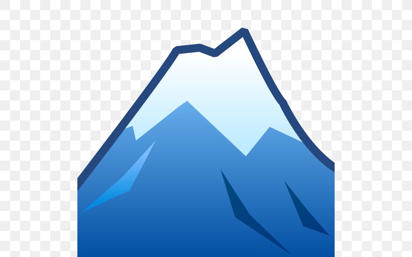 Emoji Mountain Text Messaging Sticker Emoticon, PNG, 512x512px, Emoji, Blue, Email, Emojipedia, Emoticon Download Free