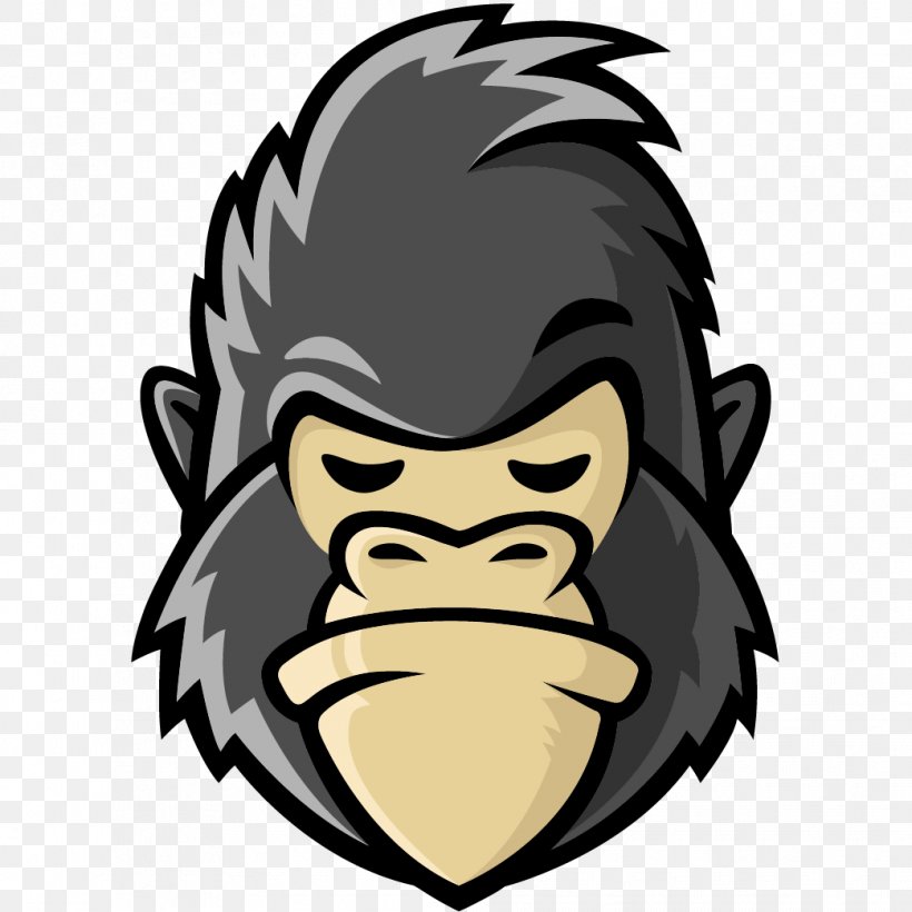 Gorilla Logo Graphic Design, PNG, 1043x1043px, Gorilla, Art, Carnivoran, Cartoon, Designer Download Free