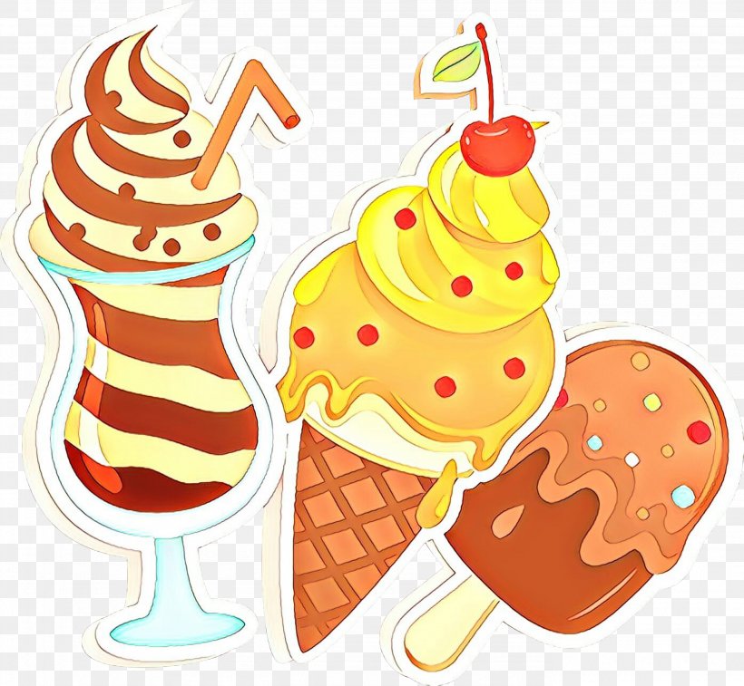 Ice Cream, PNG, 2762x2552px, Cartoon, Cone, Dairy, Dessert, Food Download Free