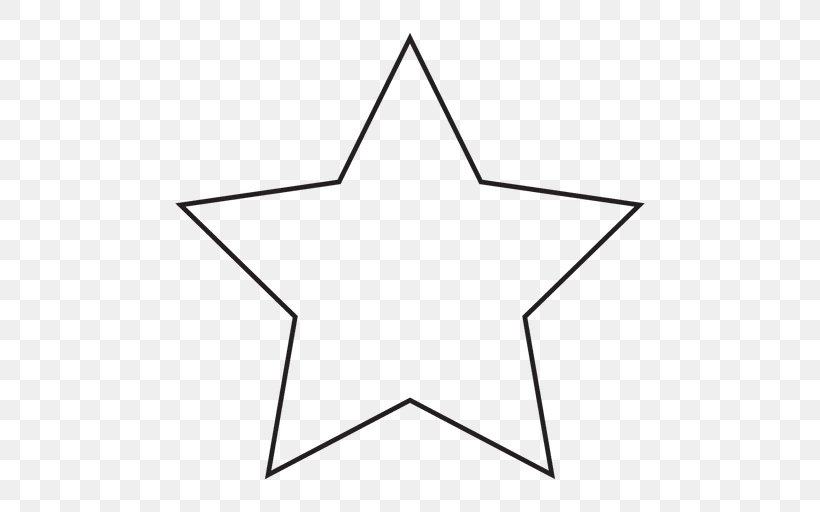 Shape Star Coloring Book Clip Art, PNG, 512x512px, Shape, Area, Black, Black And White, Color Download Free