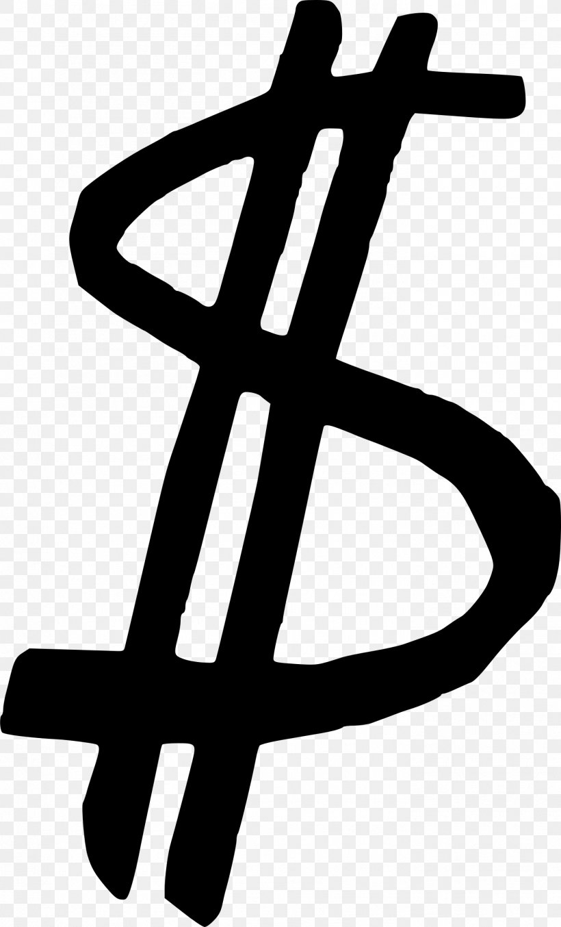 Dollar Sign United States Dollar Clip Art, PNG, 1404x2320px, Dollar Sign, Artwork, Black And White, Cross, Currency Symbol Download Free