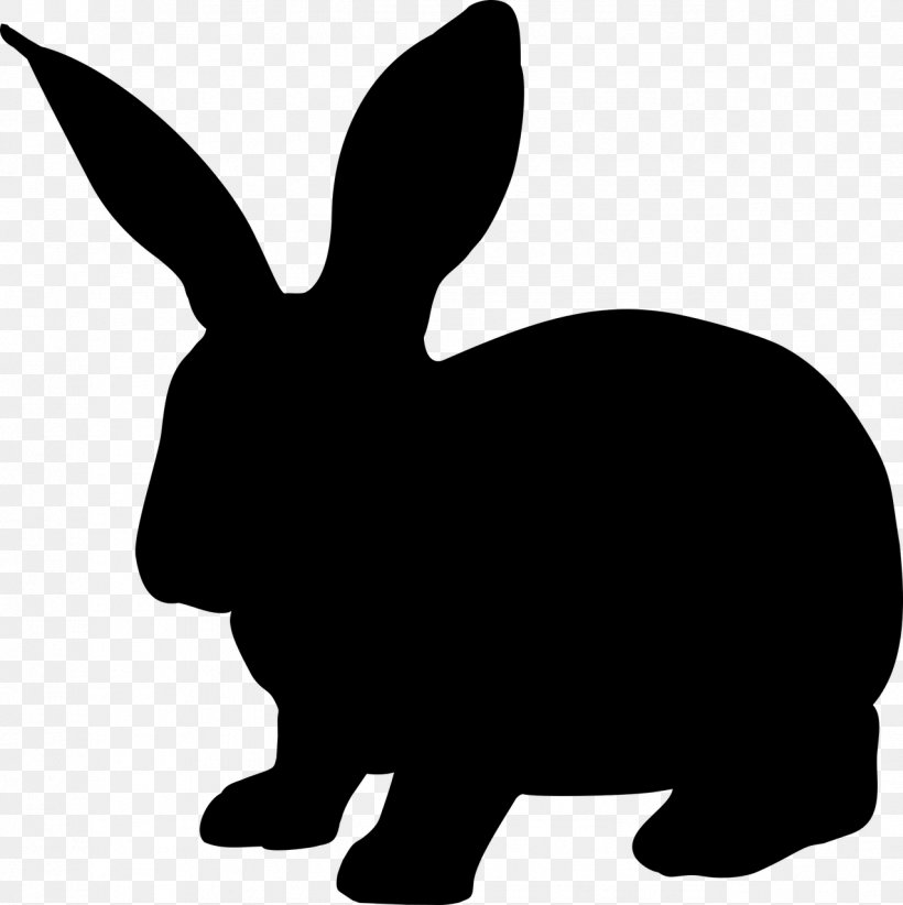 Hare Rabbit Silhouette Clip Art, PNG, 1276x1280px, Hare, Black, Black And White, Domestic Rabbit, Drawing Download Free