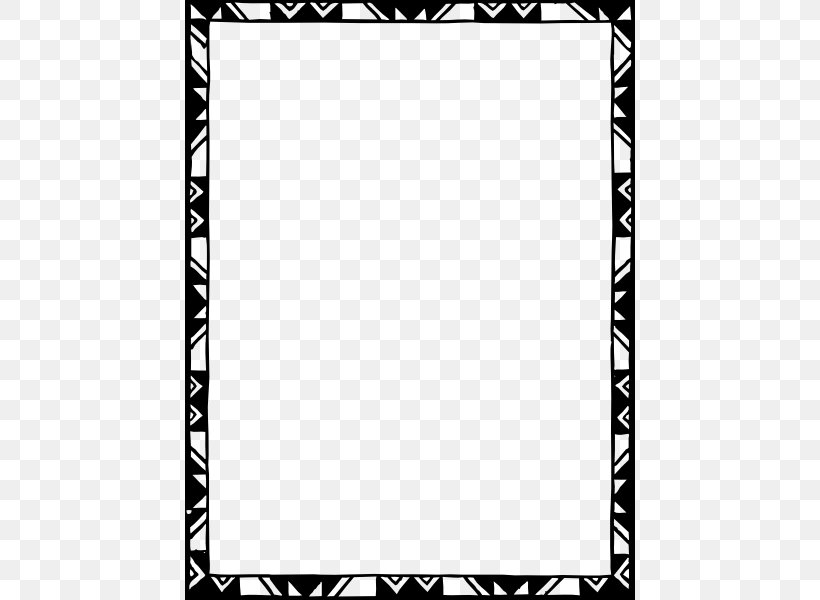 Picture Frame Clip Art, PNG, 450x600px, Picture Frame, Area, Art, Black, Black And White Download Free