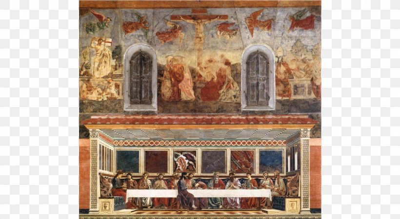The Last Supper Renaissance Florence Painting Art, PNG, 1351x743px, Last Supper, Art, Art History, Facade, Florence Download Free