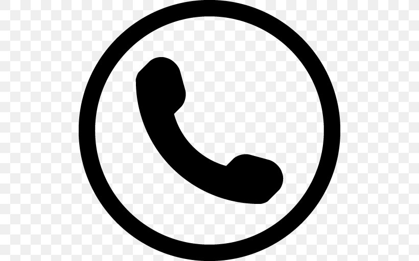 Telephone Symbol Clip Art, PNG, 512x512px, Telephone, Black And White, Email, Handset, Handsfree Download Free