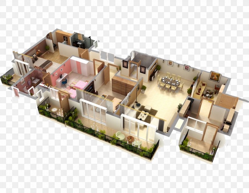 3D Floor Plan House Plan Interior Design Services, PNG, 887x689px, 3d Floor Plan, Architectural Rendering, Architecture, Building, Floor Download Free
