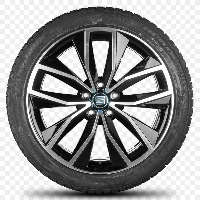 Car SEAT Ateca Autofelge Snow Tire, PNG, 1100x1100px, Car, Alloy Wheel, Auto Part, Autofelge, Automotive Design Download Free