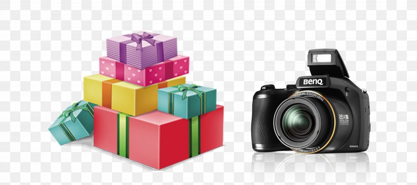 Gift Box, PNG, 2813x1253px, Gift, Box, Brand, Camera, Camera Accessory Download Free