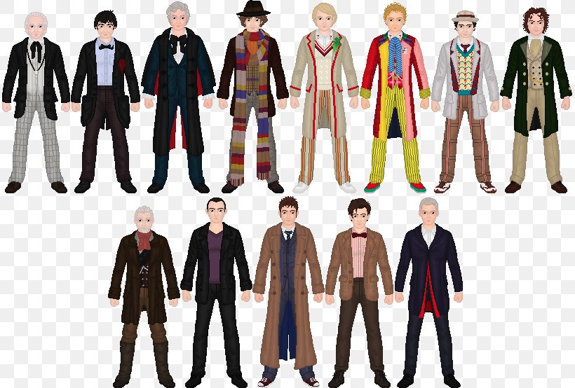 Ninth Doctor Tenth Doctor Eighth Doctor Twelfth Doctor, PNG, 813x554px, Doctor, Action Figure, Art, Coat, Costume Download Free