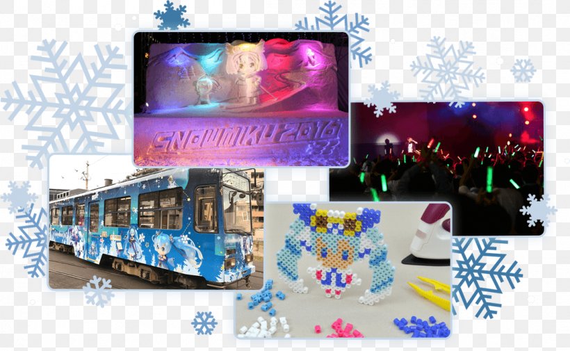 Sapporo Snow Festival Hatsune Miku 雪未來 Crypton Future Media, PNG, 1099x678px, Sapporo Snow Festival, Blue, Crypton Future Media, Display Advertising, Display Device Download Free