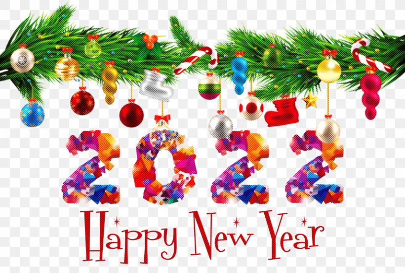 Happy New Year 2022 2022 New Year 2022, PNG, 3000x2026px, Christmas Day, Cartoon, Christmas Tree, Holiday, New Year Download Free