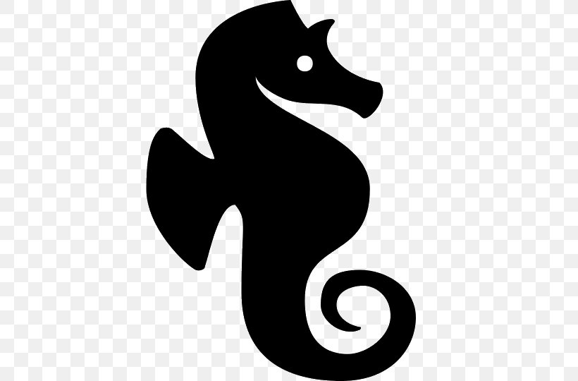 Seahorse Clip Art, PNG, 540x540px, Seahorse, Animal, Beak, Black And White, Drawing Download Free