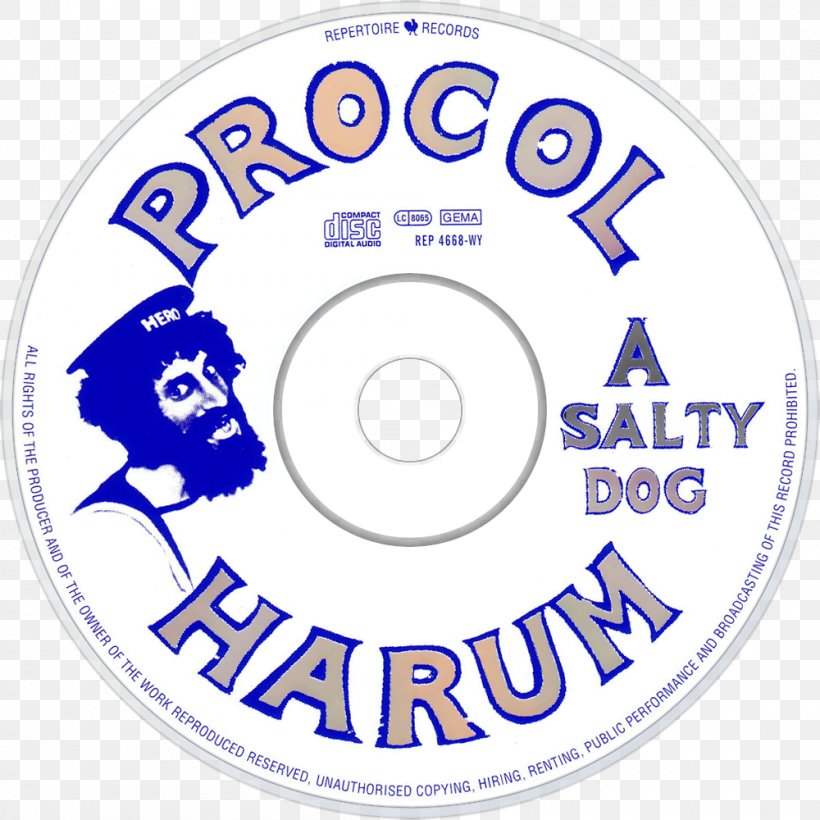 A Salty Dog Compact Disc Procol Harum Home Album, PNG, 1000x1000px, Watercolor, Cartoon, Flower, Frame, Heart Download Free