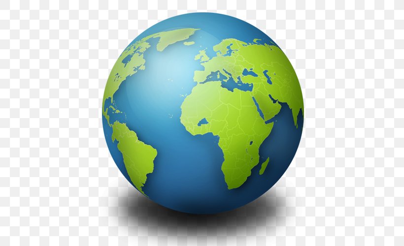 Green Globe Company Standard World Map Clip Art, PNG, 500x500px, Globe, Cartography, Earth, Geographic Information System, Green Globe Company Standard Download Free