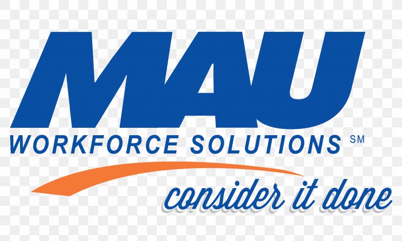 MAU Workforce Solutions Logo Business Labor, PNG, 3333x2000px, Mau Workforce Solutions, Area, Banner, Blue, Brand Download Free