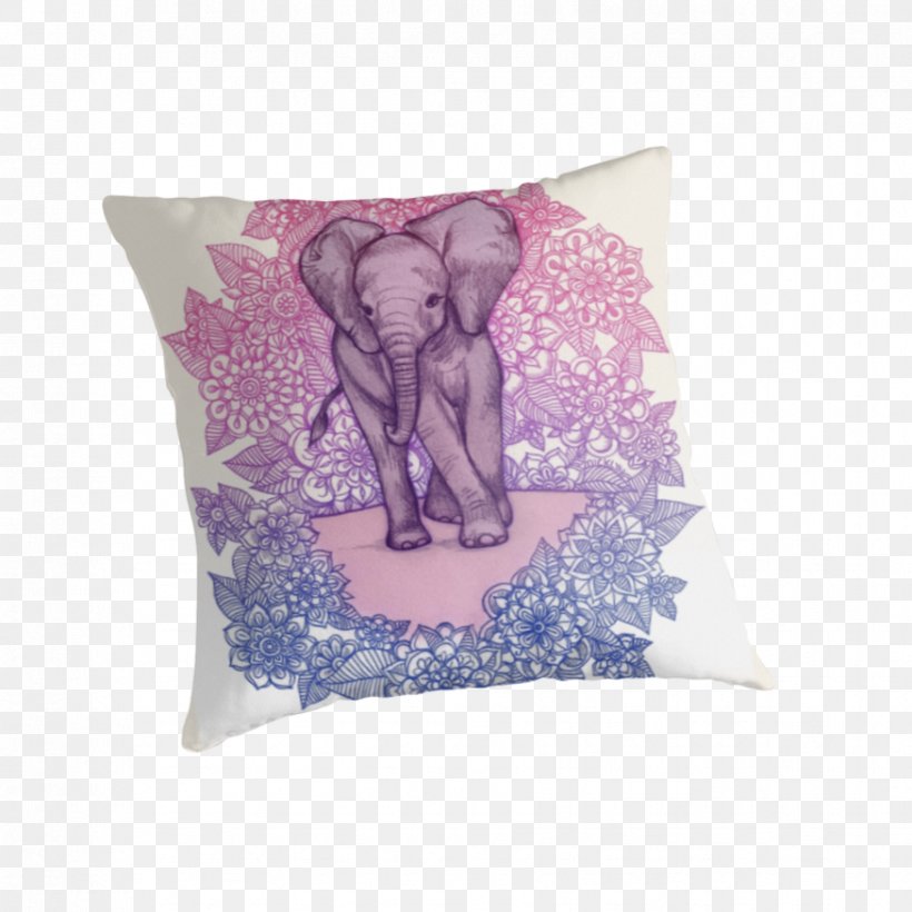 T-shirt Blue Purple Hoodie Indian Elephant, PNG, 875x875px, Tshirt, Blue, Color, Cushion, Elephant Download Free