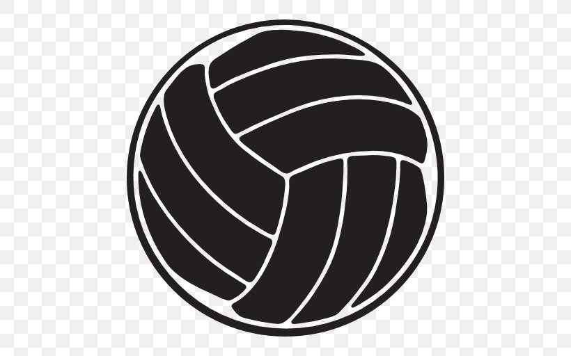 Beach Volleyball, PNG, 512x512px, Volleyball, Ball, Baseball, Beach Volleyball, Black And White Download Free