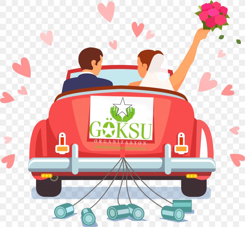 Car Vector Graphics Marriage Royalty-free Image, PNG, 2931x2715px, Car, Area, Art, Cartoon, Couple Download Free