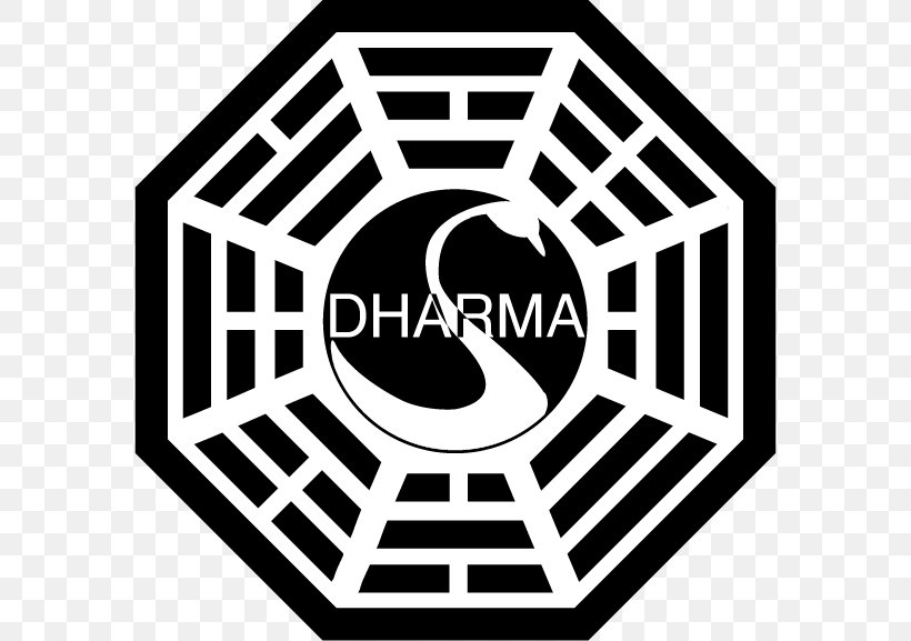 Dharma Initiative Charles Widmore Logo, PNG, 578x577px, Dharma Initiative, Area, Art, Black And White, Brand Download Free
