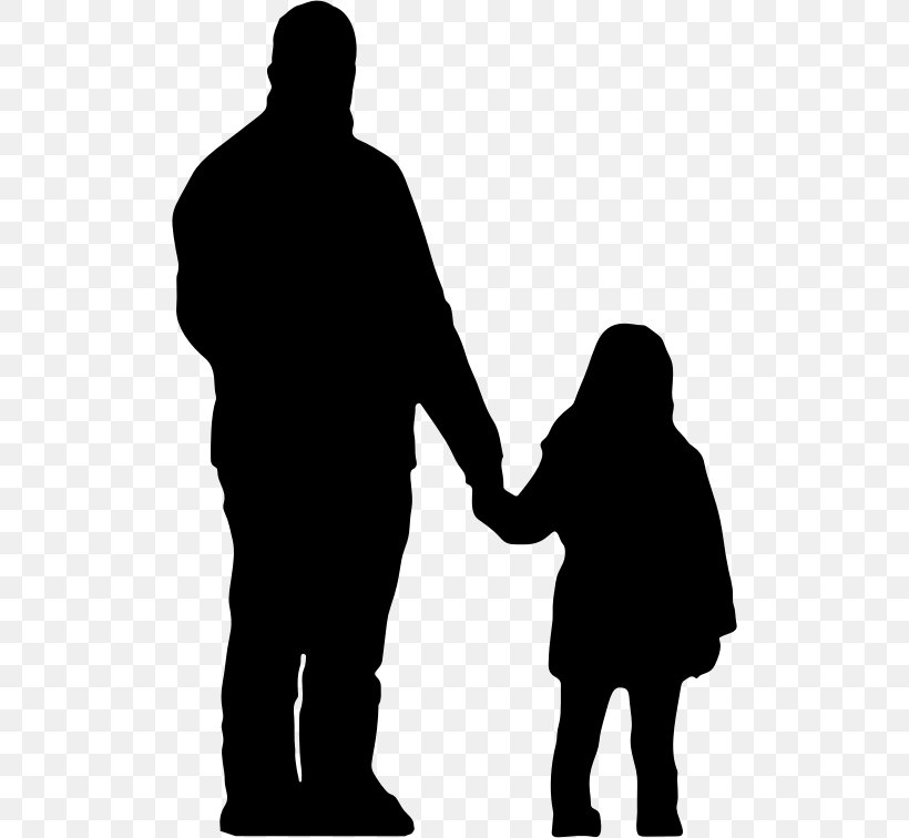 Father Daughter Silhouette Parent Clip Art, PNG, 510x756px, Father, Black And White, Child, Communication, Conversation Download Free