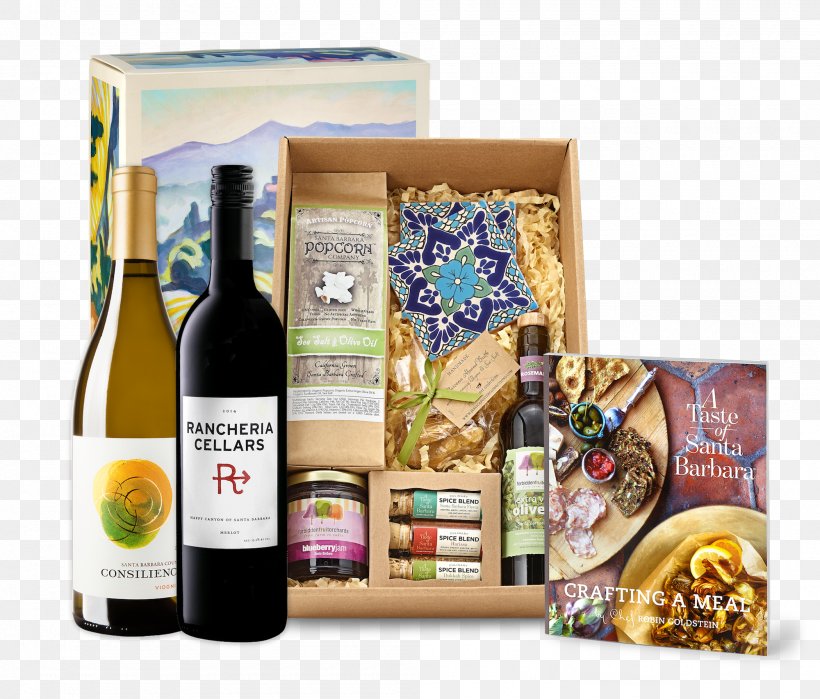 Food Gift Baskets Simply Delicious Wine Country Recipes A Taste Of Santa Barbara: Crafting A Meal Literary Cookbook, PNG, 2000x1707px, Food Gift Baskets, Basket, Convenience Food, Food, Gift Download Free