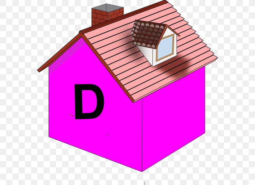 House Roof Line, PNG, 582x597px, House, Facade, Pink, Pink M, Roof Download Free