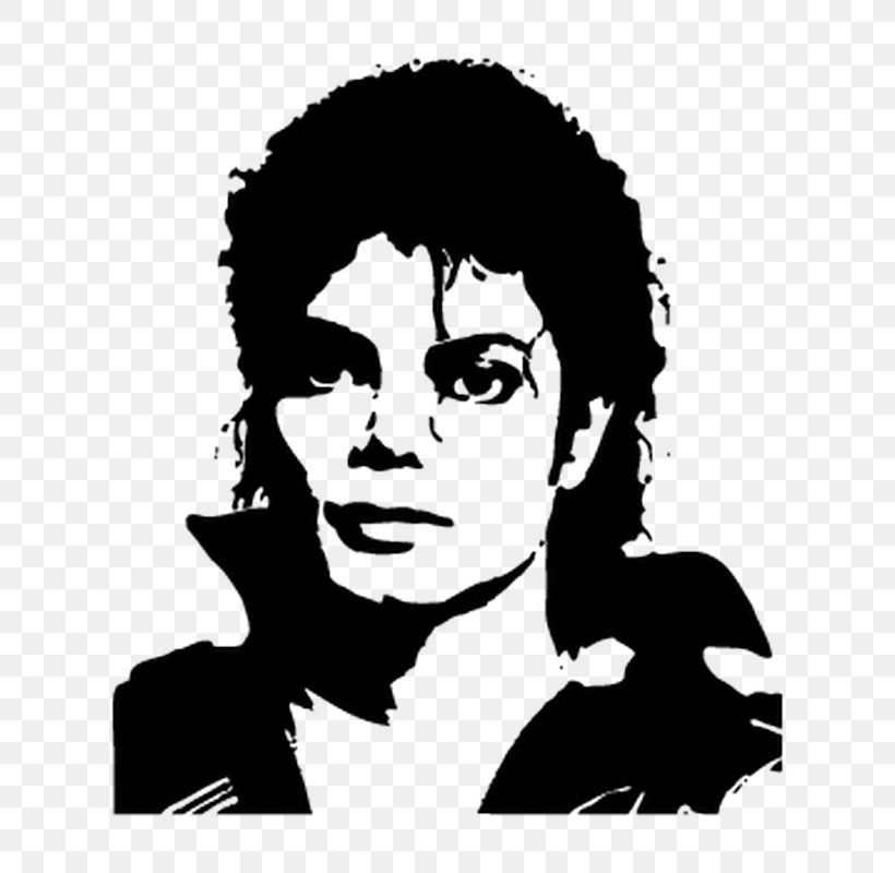 Michael Jackson's This Is It Silhouette Stencil, PNG, 800x800px, Watercolor, Cartoon, Flower, Frame, Heart Download Free