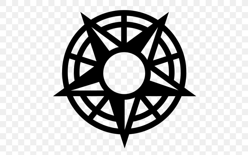 Pentagram The Goetia Ritual Book Tattoo Symbol Wicca, PNG, 512x512px, Pentagram, Baphomet, Black And White, Druid, Hexagram Download Free