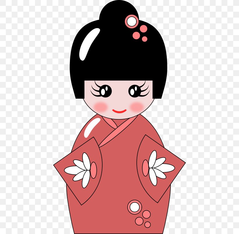 Japanese Dolls Clip Art Vector Graphics, PNG, 456x800px, Watercolor, Cartoon, Flower, Frame, Heart Download Free